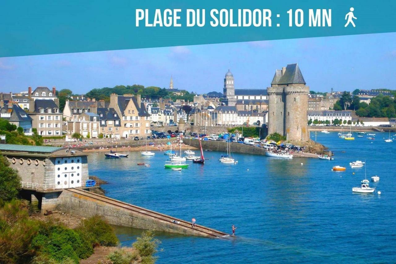 Logement Entier Saint Malo Vue Mer, Proche Ferry, Commerces Et Plage Solidor 50 M Eksteriør billede