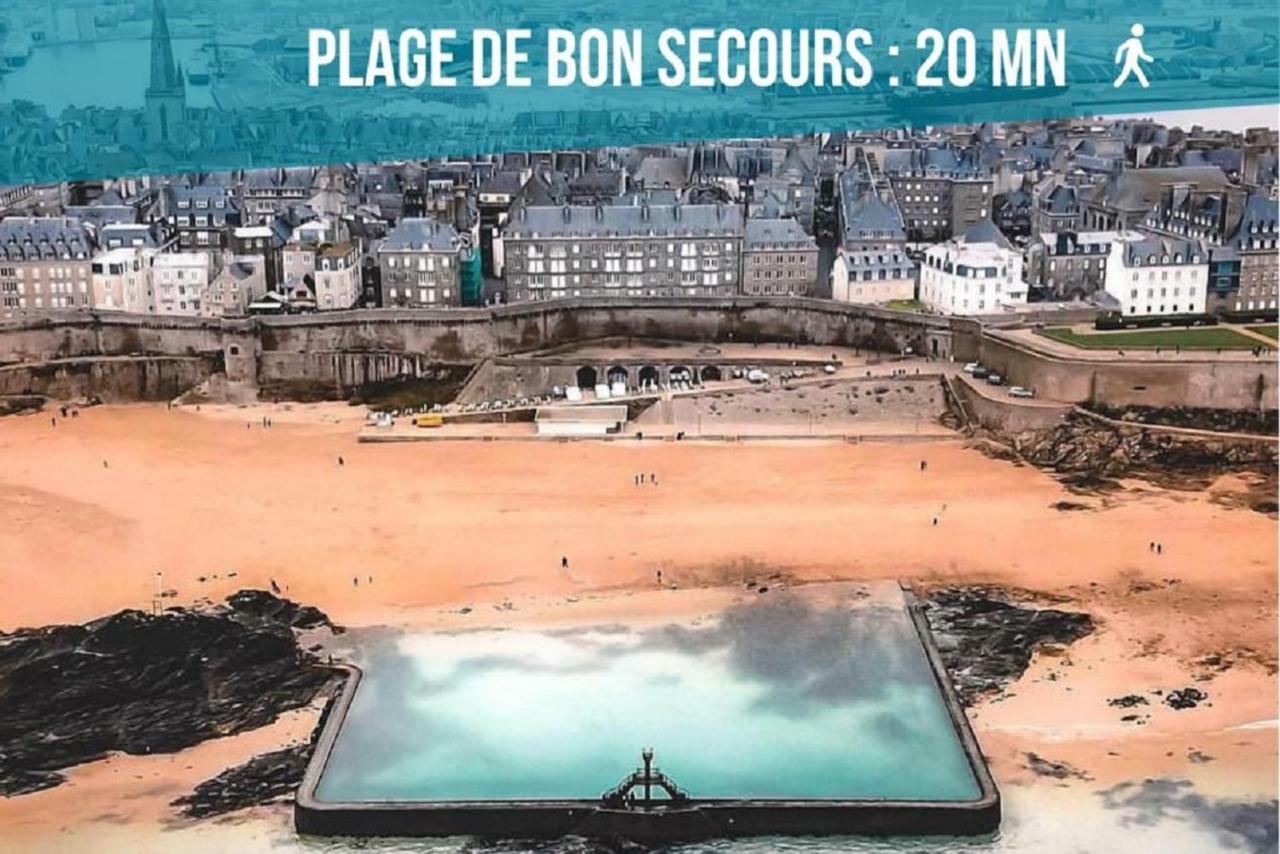 Logement Entier Saint Malo Vue Mer, Proche Ferry, Commerces Et Plage Solidor 50 M Eksteriør billede