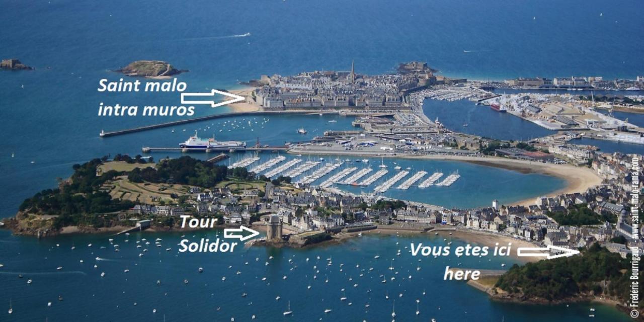 Logement Entier Saint Malo Vue Mer, Proche Ferry, Commerces Et Plage Solidor 50 M Eksteriør billede